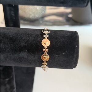 Tri color (gold, silver, rose gold) Women's Bracelet